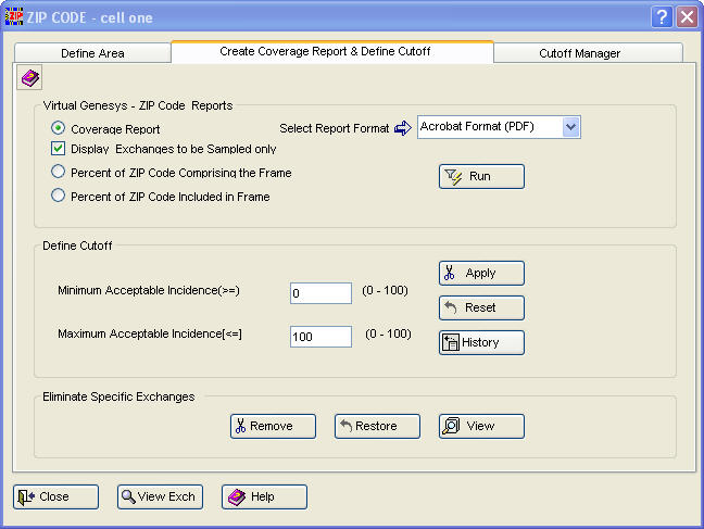 Compare Coverage By Zip Code Defining a Sampling Frame by ZIP Codes